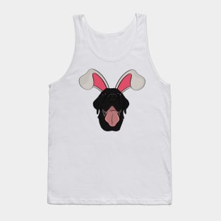 Black Labrador Bunny Tank Top